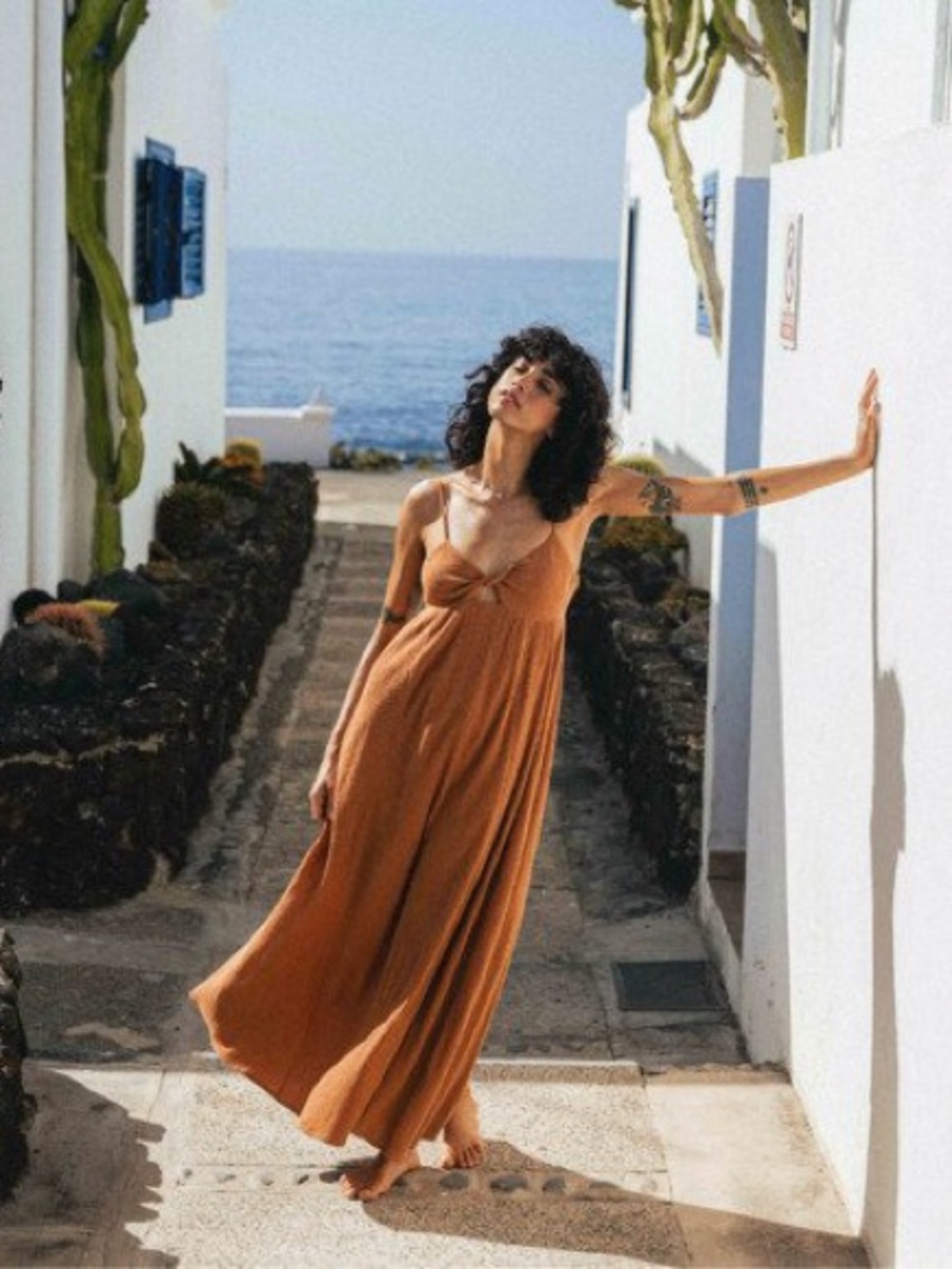 Billabong Modern Love Maxi Dress Size Large - Picture 2 of 4
